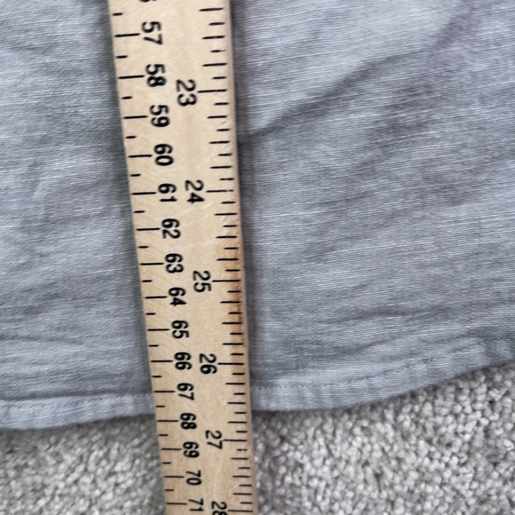 Criquet Shirt Mens Medium Grey Cotton Tencel Stretch Button Up Pockets - Picture 10 of 12